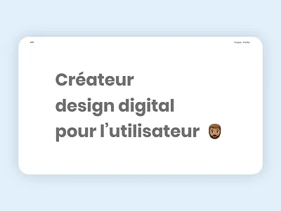 website | adobe xd creation design digital experience homepage interface portfolio projects ui user interface ux web web site
