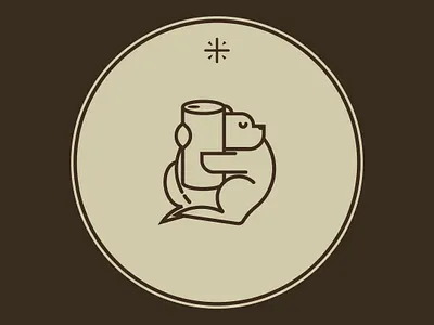 Polar bear coaster design illustrator vector