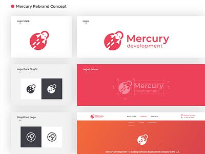 Mercury Development Rebranc concept.update astronaut brandbook branding branding design concept contest flat logo logodesign logomark logotype mark monogram process space