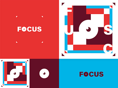 FOCUS - Color combination, unigeo graphic clean czech design flat illustration illustrator logo logodesign logotype minimal ui vector