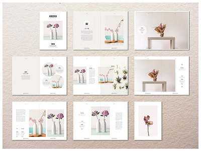 Portfolio Magazine Template brochure brochures catalog design fashion indesign lookbook magazine nature newsletter print template