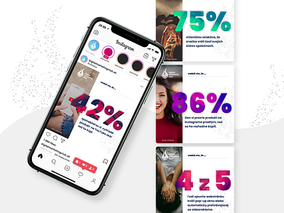 Instagram post template - "vedeli ste že ..." case case study clean color colorful colors design digital duotone education educational facts instagram instagram post minimalist photos post social media socialmedia typography