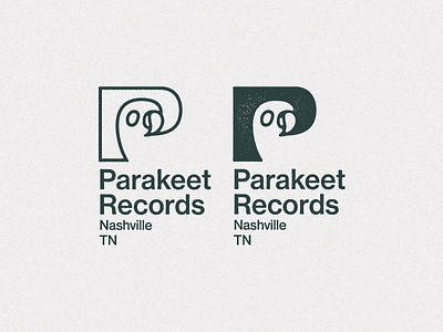 Parakeet — W in P bird bird logo brand identity branding label mark nashville parakeet record company record label records wip