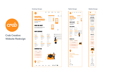 New Crab Creative Website adobexd app app concept behance case study concept logo re brand sketch ui