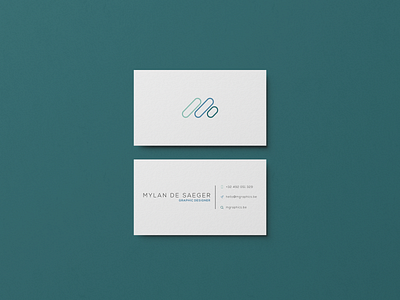 Businesscard design Mylan De Saeger branding business card design graphic design illustration logo minimalistic ux