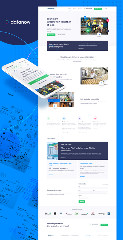 Datanow brand and website refresh branding developement website