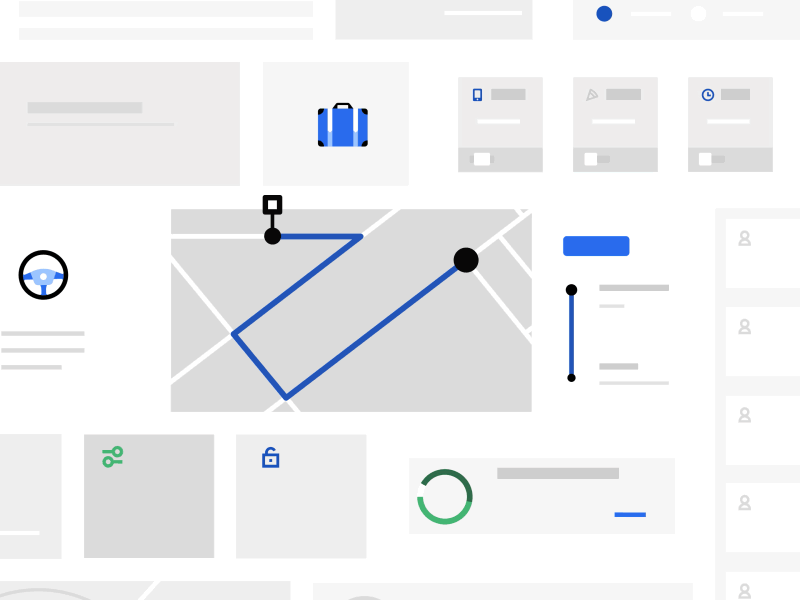 Simplified Dashboard after effects animated animation business character flat illustrator motion uber ui