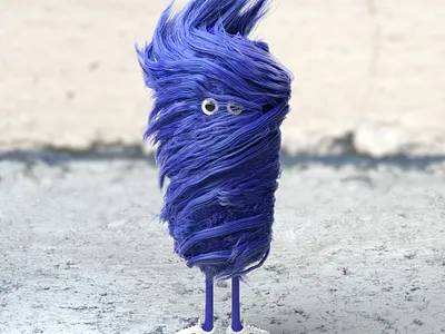 Blue twirl 3d 3d character 3d illustration 3dillustration 3drender cartoon cgi chocolate illustration toydesign