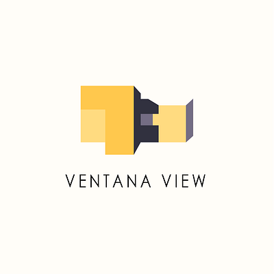 Ventana View design logo vector