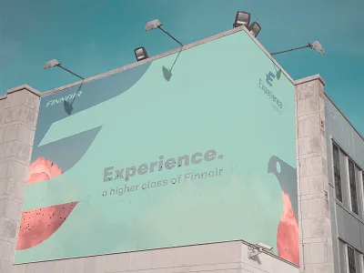 Advertising concept Finnair 2 advertising airline billboard brand design branding clean design esperience finnair illustration illustrator lettering logo design thefuturchallenge type typography
