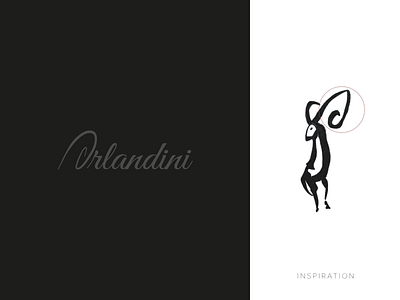 Orlandini logo brand branding croatia dalmatian food goat graphic design logo logotype minimalism script ui visual identity