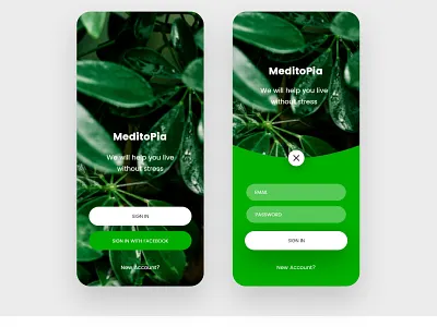 Meditopia App adobe xd adobe xd photoshop ui ux app design interface ios minimalistic mobile ui ux