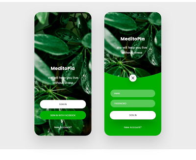 Meditopia App adobe xd adobe xd photoshop ui ux app design interface ios minimalistic mobile ui ux