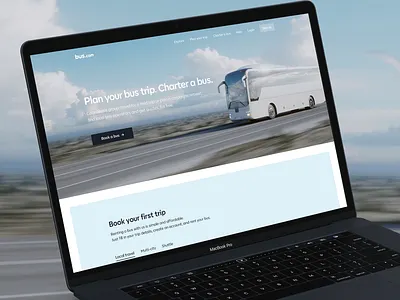 Bus.com b2c brand branding bus clean design futuristic interface landing minimal product design transportation ui user experience user interface ux vehicle web website