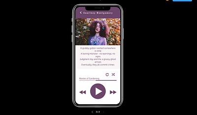 Music Player Screen design figma mobile mobile ui simple ui