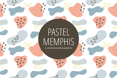 Pastel Memphis Free Seamless Pattern free freebie graphics pattern typography vector