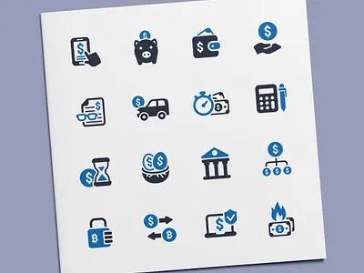 Business Finance Icons bank bitcoin business currency finance icon icon design icon set icons investment money payment profit savings