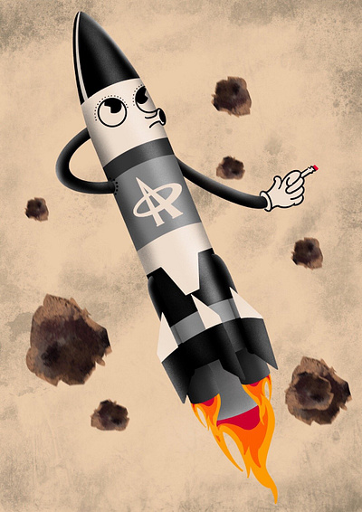 Little rocket illustration ipadpro procreate return