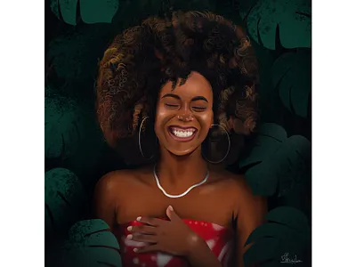 Smile Girl Dribbile design digital illustration digital painting digitalart illustration smile