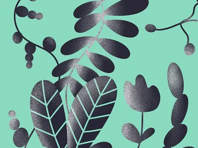 Leaves bright flowers fun illustration leaves procreate procreate art shading summer texture