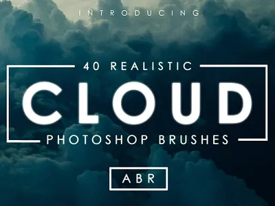 40 Cloud Brushes for Photoshop brush brush pen brushes brushpen cloud cloud brush cloud photoshop brush clouds design easy to use graphic design graphicdesign photoshop photoshop brush storm weather