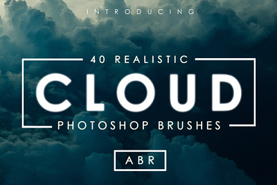 40 Cloud Brushes for Photoshop brush brush pen brushes brushpen cloud cloud brush cloud photoshop brush clouds design easy to use graphic design graphicdesign photoshop photoshop brush storm weather