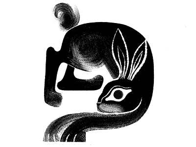 Twist and Turn animal animal illustration art character clipstudiopaint design digital ink digitalart digitalinktober hare illustration inktober rabbit rabbit illustration