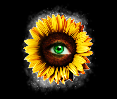 Sunflower Eye branding conceptart drawing epicmade illustration t shirt t shirt art vector