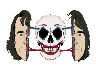 Joker batman design face happy illustration joker sketch skull smile wacom