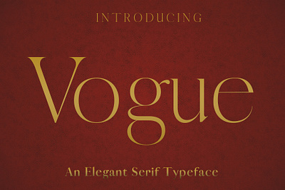 VOGUE - An Elegant Typeface brand branding design easy to use elegant elle fashion font font awesome font design font family fonts graphic design identity typeface typeface design typeface designer typeface. lettering typefaces vogue