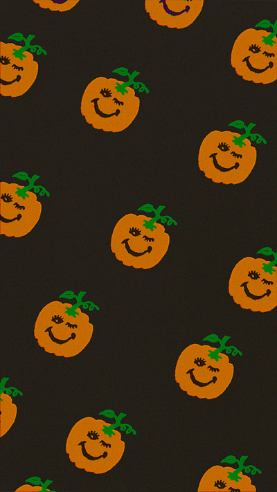 Pumpkin pattern 60s 70s frankenstein ghost goblin halloween party illustration pumpkins retro spooky stoner surf vintage witch