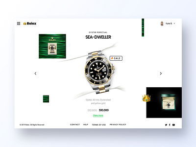 058 Shopping Cart app clean dailyui design flat gold grid interface minimal rolex shopping shopping cart simple ui ux watch watches