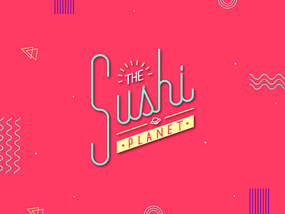 Sushi Planet branding branding design illustration logo sushi sushi logo typography