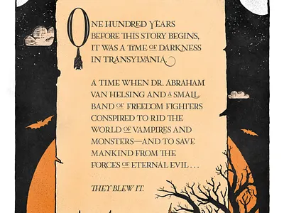 They Blew It halloween lettering poster art poster design spooky the monster squad typography