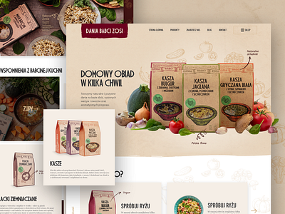 Dania Babci Zosi design healthy food ui ux web