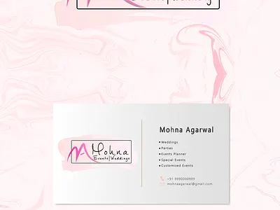 Mohna Agarwal Logo branding clean design event events idenity identity identity branding identity designer illustration logo logo design logo type logodesign logos logotype photoshop pink vector wedding