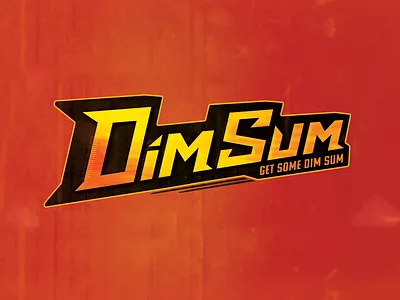 Primary DimSum logo mark branding chinese chinese food design dim sum film food truck karate kung fu logo martial arts movies oldschool sports logo taekwondo typography
