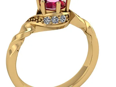 Engagement Ring Unique Design 3D Model jewel jewelery jewellery jewelry jewelry design jewelry designer jewels matrix rhino3d rhinoceros