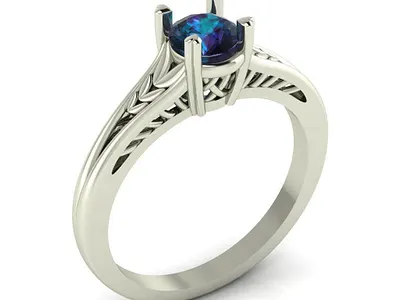 Love Female Ring with Gem 3D Model jewel jewelery jewellery jewelry jewelry design jewelry designer jewels matrix rhino3d rhinoceros