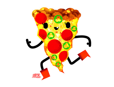 Pizza! childrens book illustration cute design food food art illustration photoshop pizza texture za