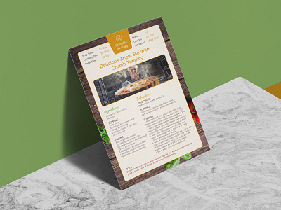 Free A4 Size Food Recipe Design Template in PSD cookbook template design design template food recipe design free psd free psd template free template psd freebie