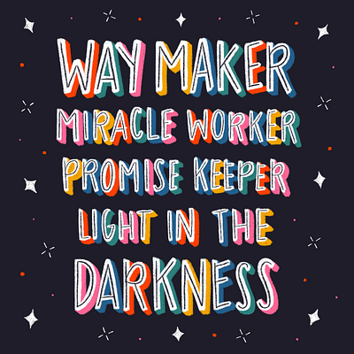 Way Maker church church design jesus love miracle way maker worship