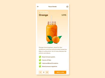 Orange Juice Details ecommerce fruit minimal shop