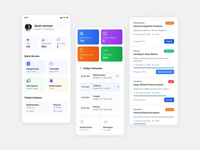 SmartEd – A Seamless School App app branding design ui ux uxdesign