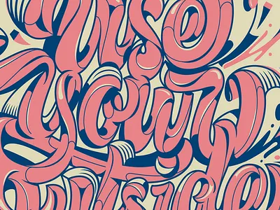 AfterHours Poster custom design illustration lettering pencil pushers script type typography vector