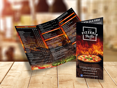 Flyer for Pizzeria Buffo branding design flyer flyer design graphic graphic design graphicdesign logo