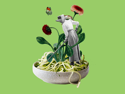 Collage Art branding collage collageart design illustration photoshop vegan
