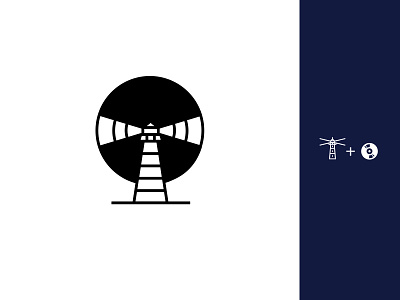 Lighthouse Records branding combine cool icon iconography icons logo music shape shapes smart