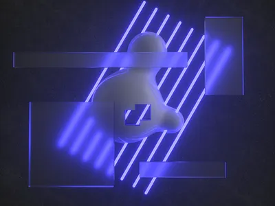 NEON 3d blackandwhite branding cinema4d design illustration motion graphics motiongraphics octane octanerender