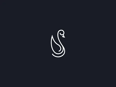 Swan Logo beauty bird cosmetics duck fashion logo luxurious luxury salon sophisticated spa swan vector yoga